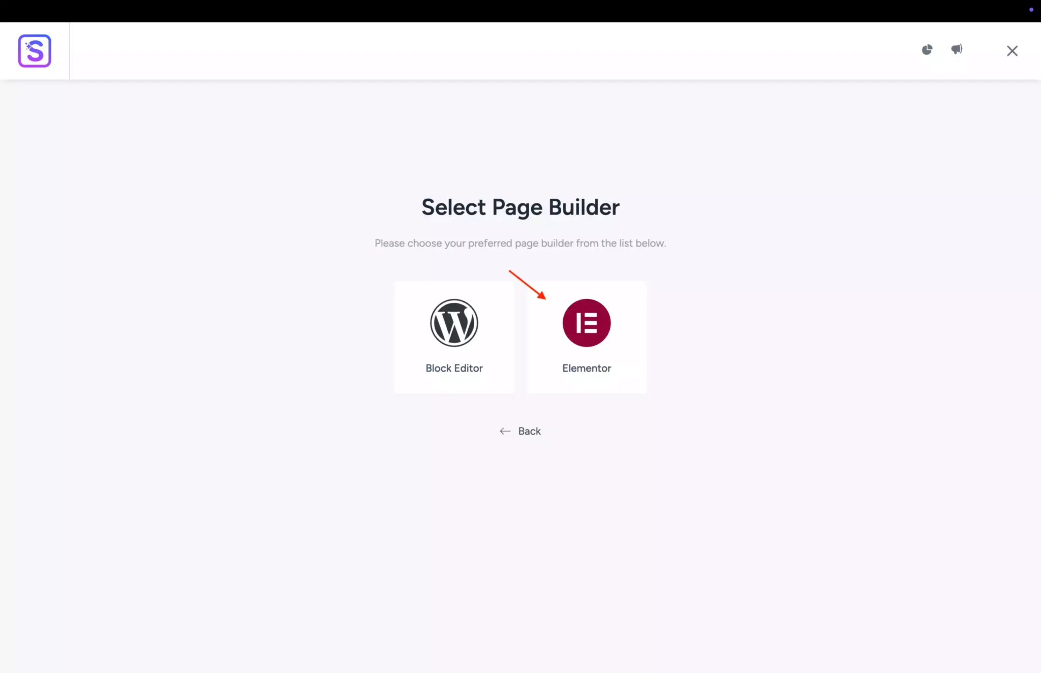 Schritt 4: Elementor als Page Builder wählen – Lebenslauf Website erstellen